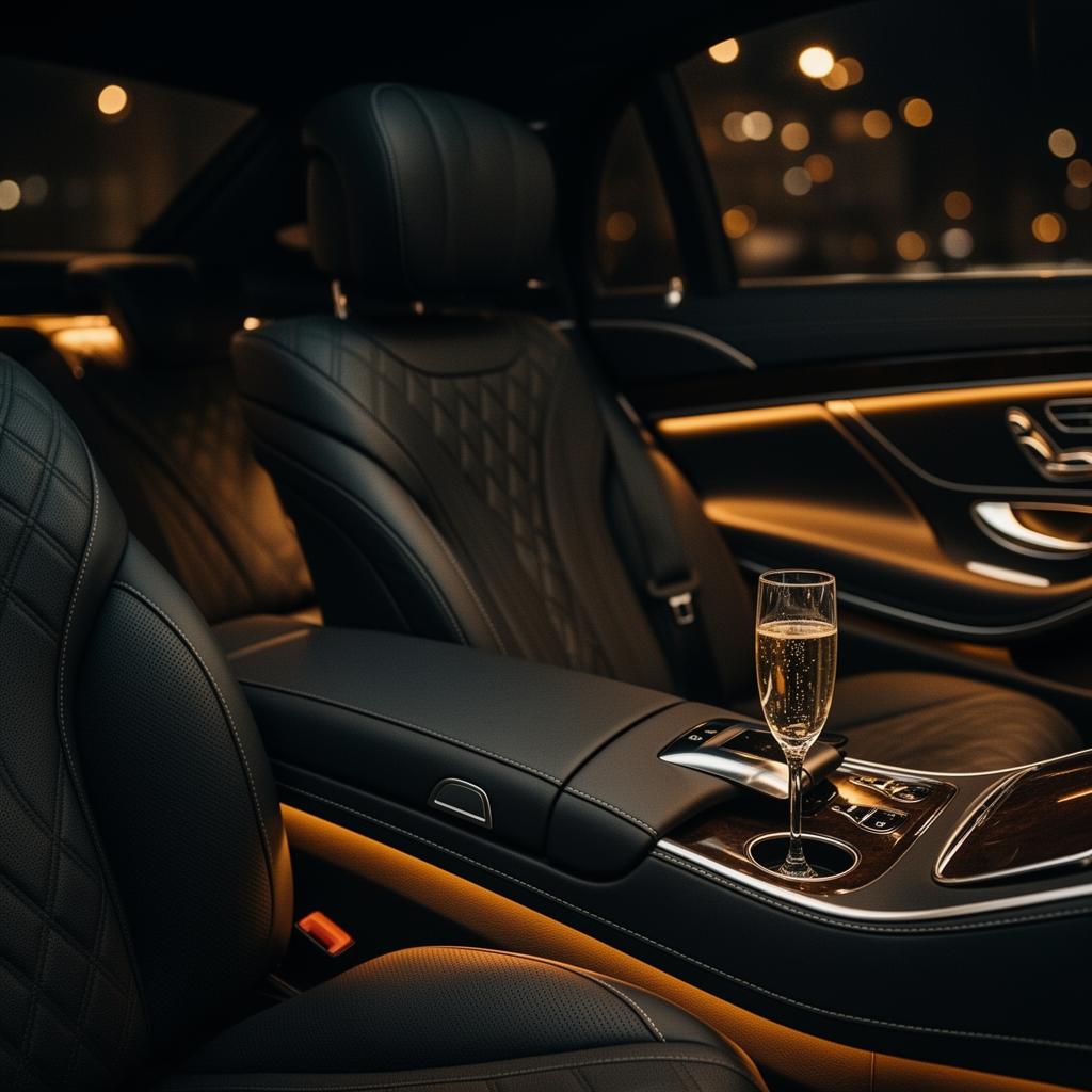 Luxuriöses Interieur der Mercedes S-Klasse mit Nappa-Leder